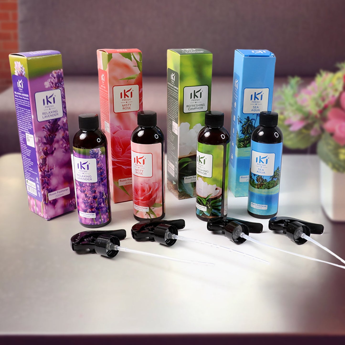IKI Room Air Freshener Essence Glow variant fragrance bottle