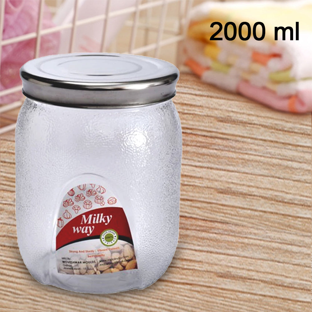 Group of Plastic Mason Jars, highlighting their utility as kitchen storage containers.