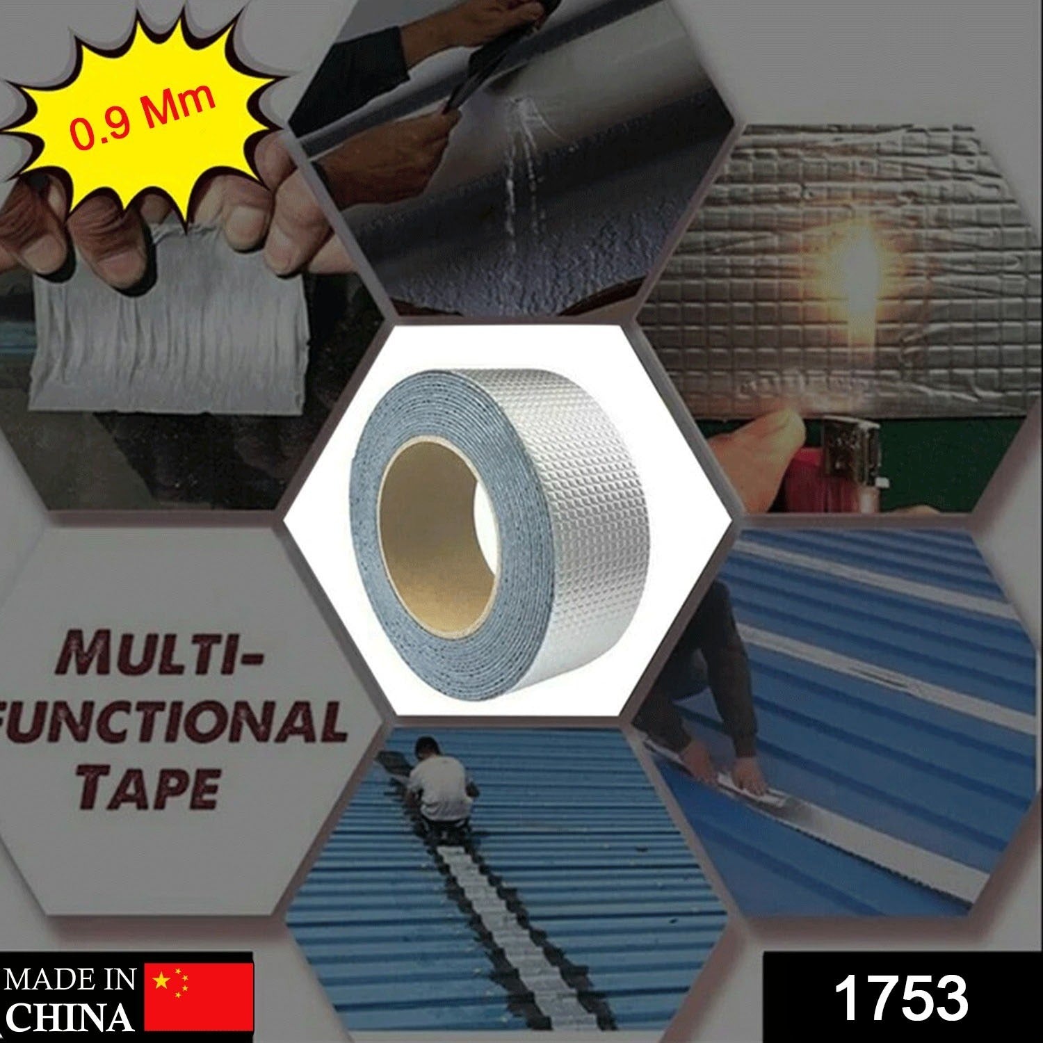 Close-up of insulation duct tape roll for high-temperature sealing