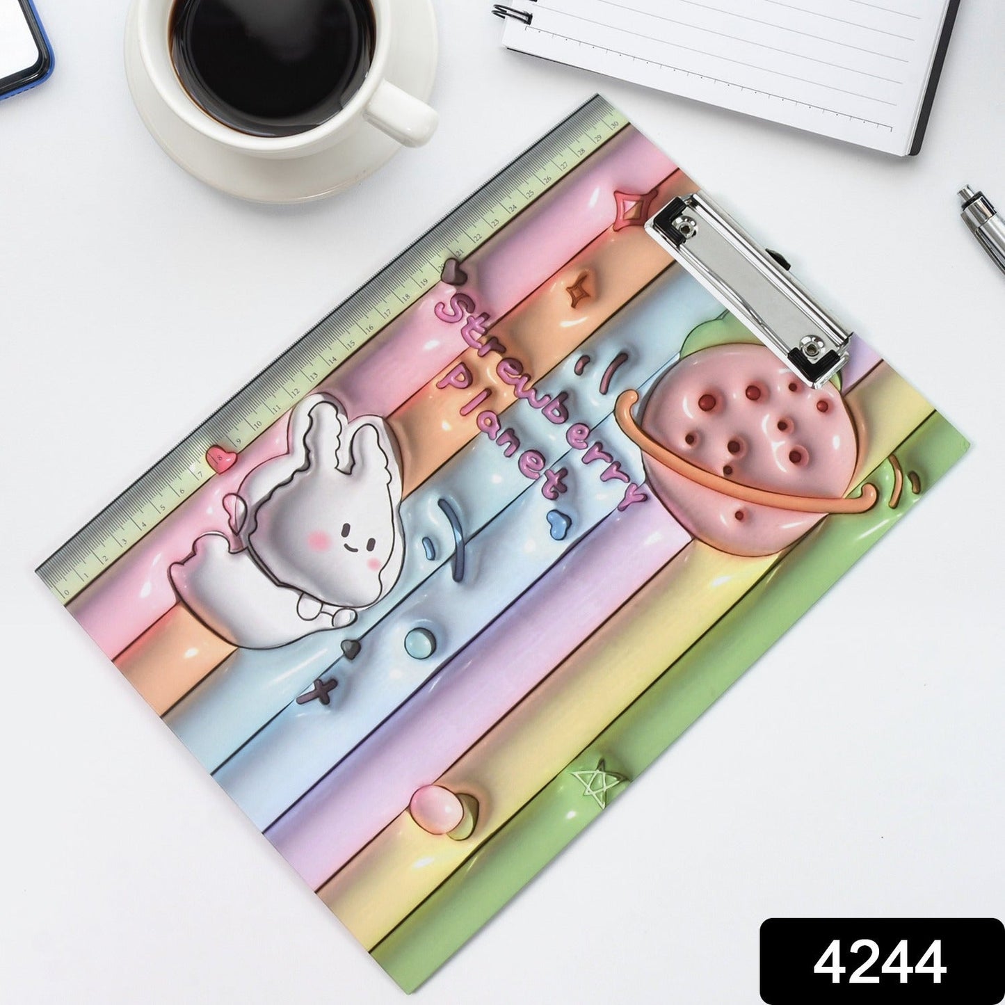 Smooth wooden surface of the A4 writing pad, showcasing its quality craftsmanship.