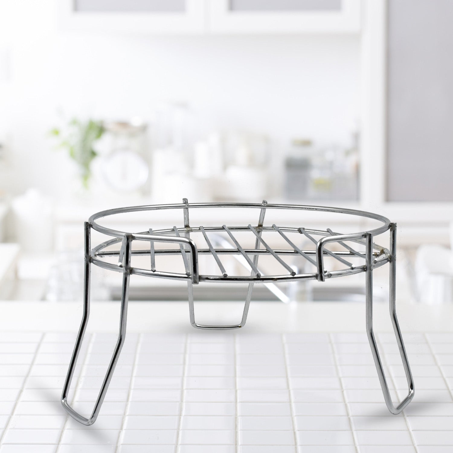 Robust 3-legged Pot Stand, suitable for both indoor and outdoor plant display.
