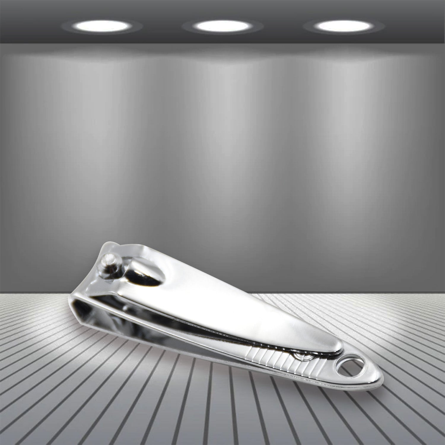 AuriGlam beauty nail tools safely stored within their clear plastic case.