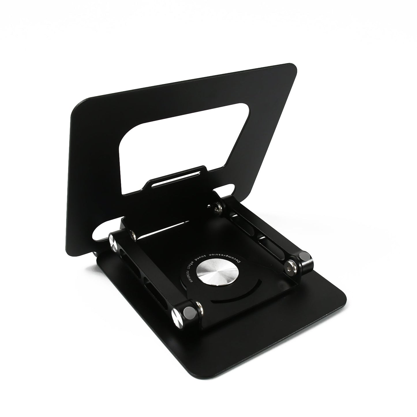 Top view of the sturdy aluminum alloy platform of the Phonixio laptop support.