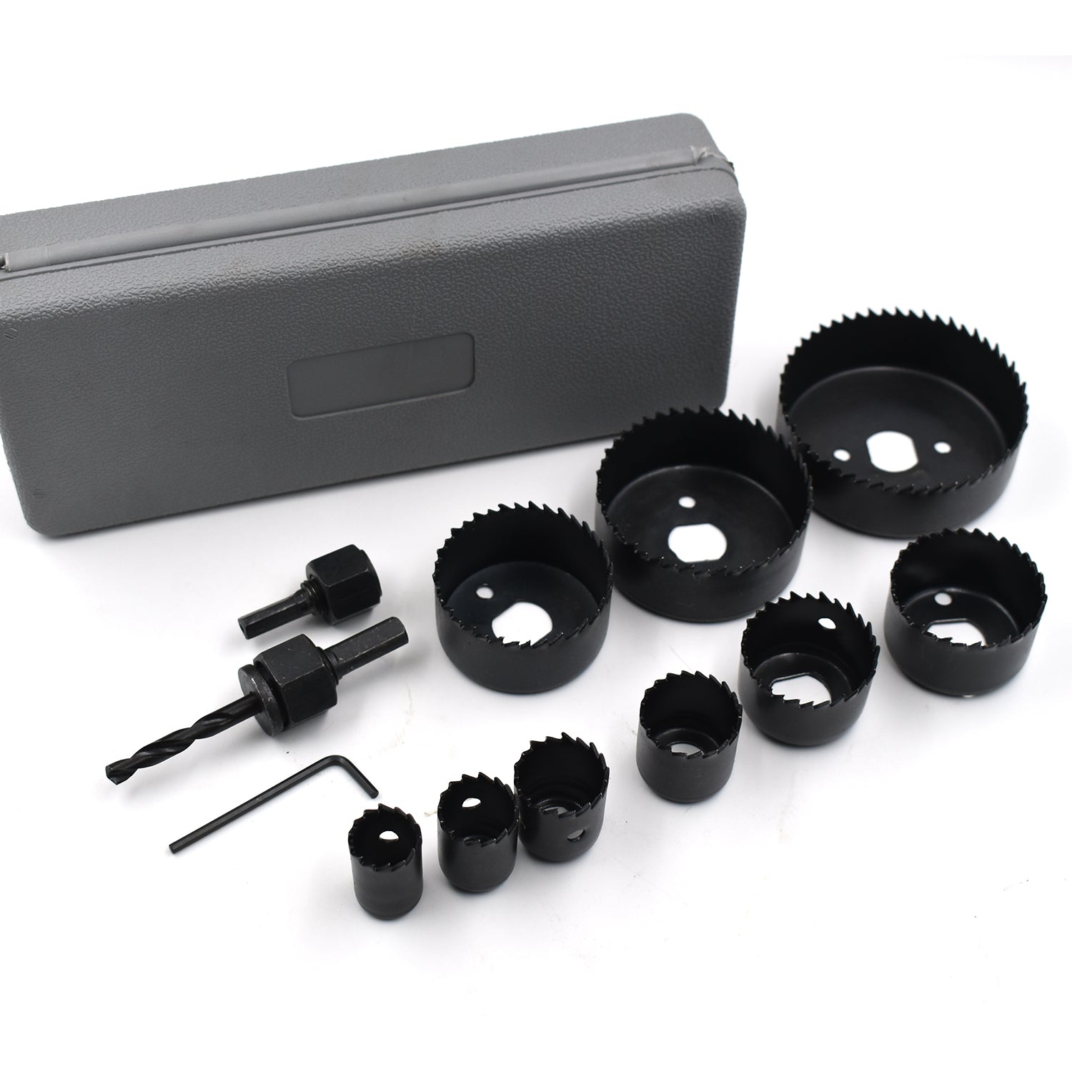 The BoltForce 12-piece hole saw kit, perfect for a range of woodworking projects.
