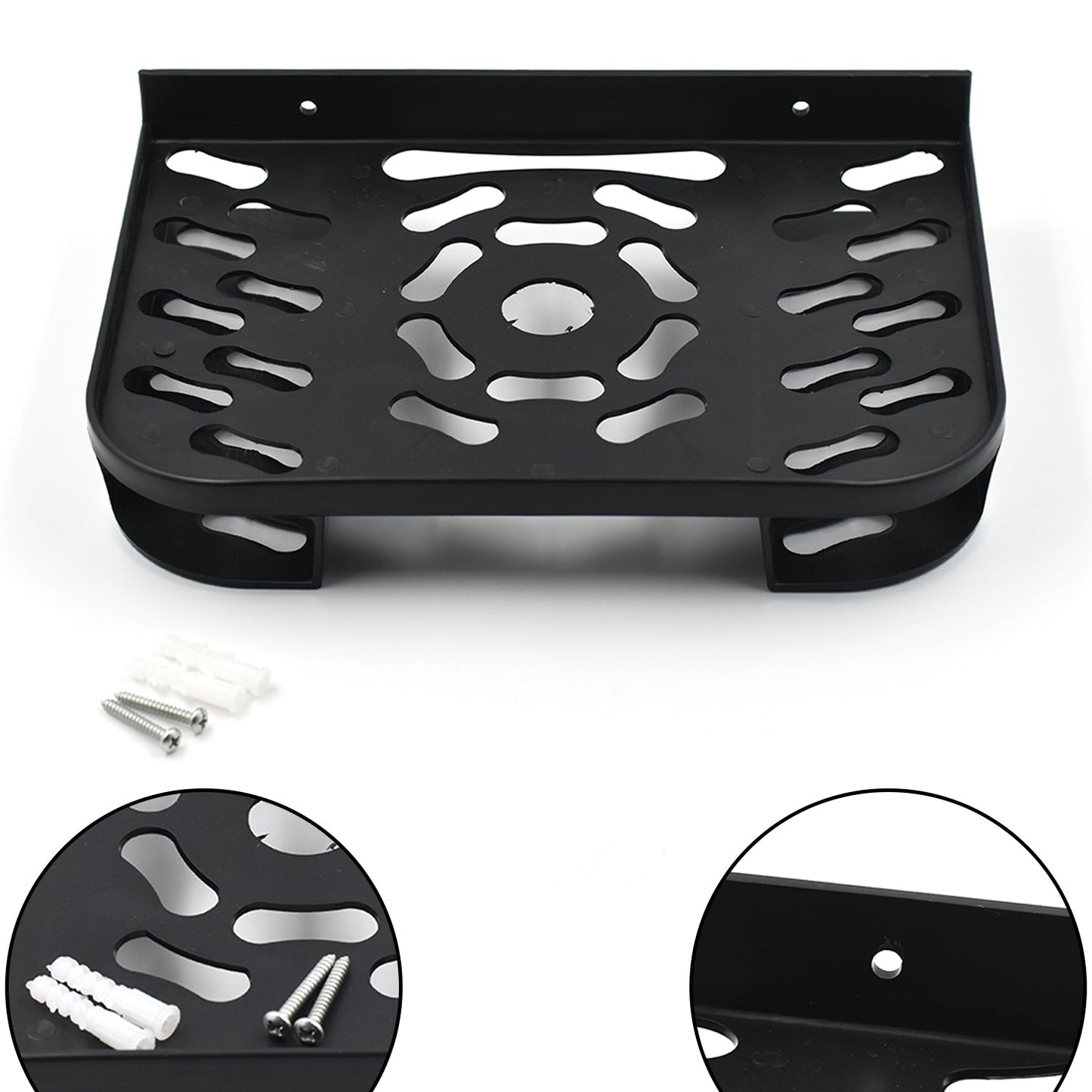 Sturdy platform of the  set top box stand, ensuring secure placement.