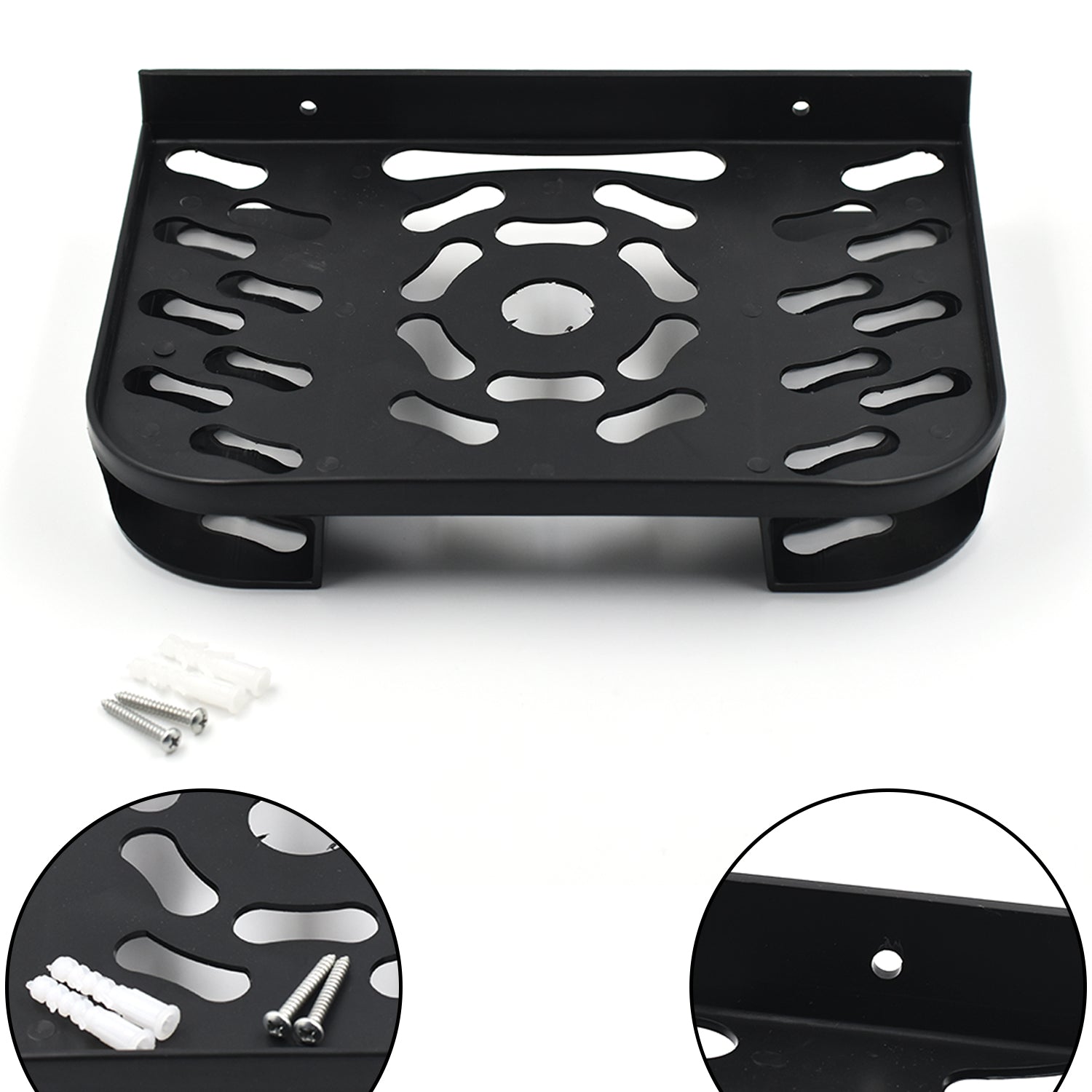 Sturdy platform of the  set top box stand, ensuring secure placement.