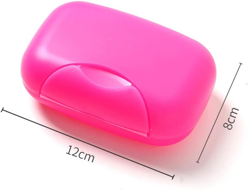 Portable Travel Soap Box in a hand, highlighting its compact size.
