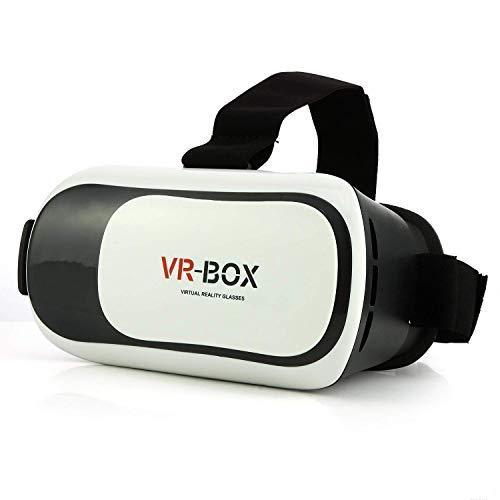 User wearing the ergonomic Fitnos VR headset for immersive viewing.
