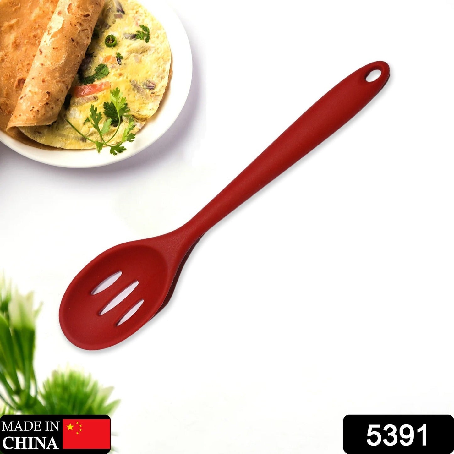 Flexible non-stick silicone turner head, gentle on delicate cookware surfaces.