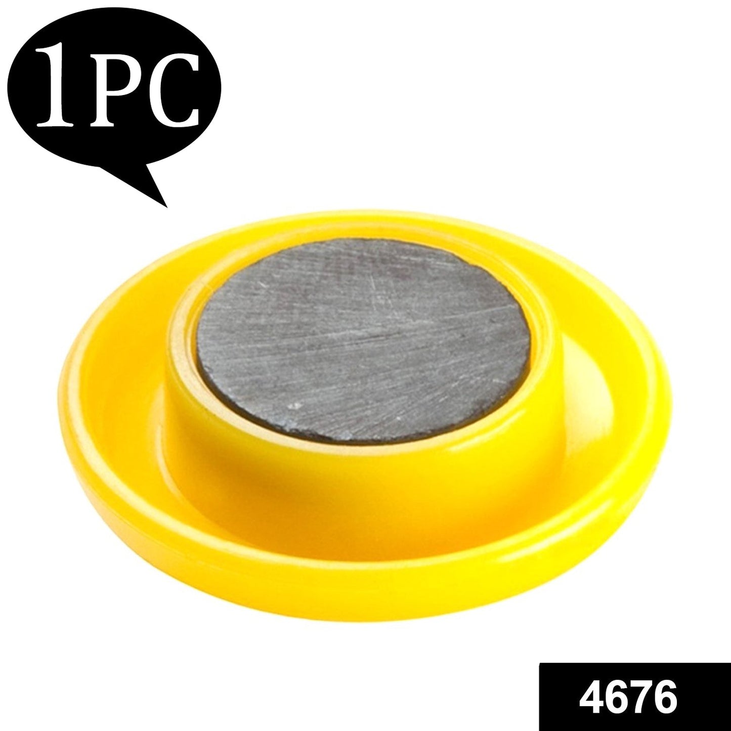 Set of translucent plastic board magnets in various bright colours.