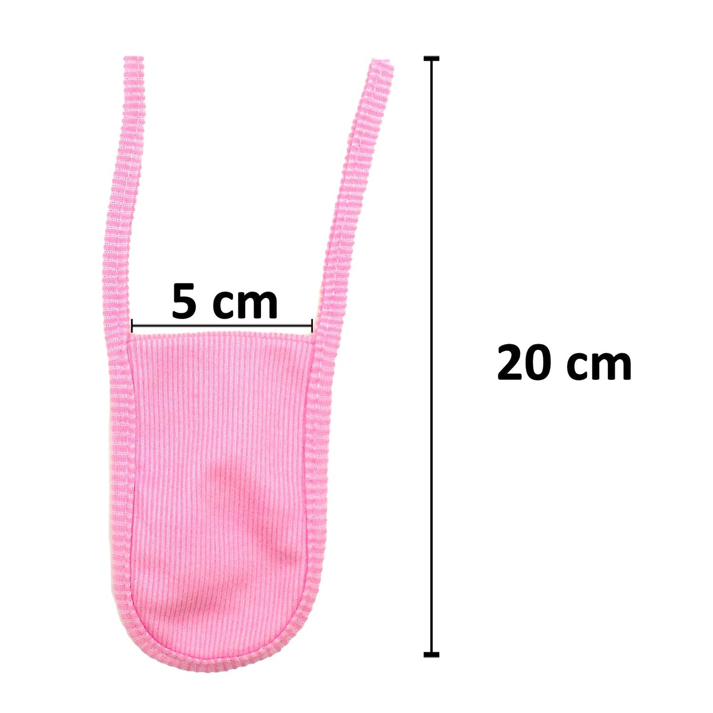Hand holding the bigger size Cotton Water Filter, demonstrating its coverage.