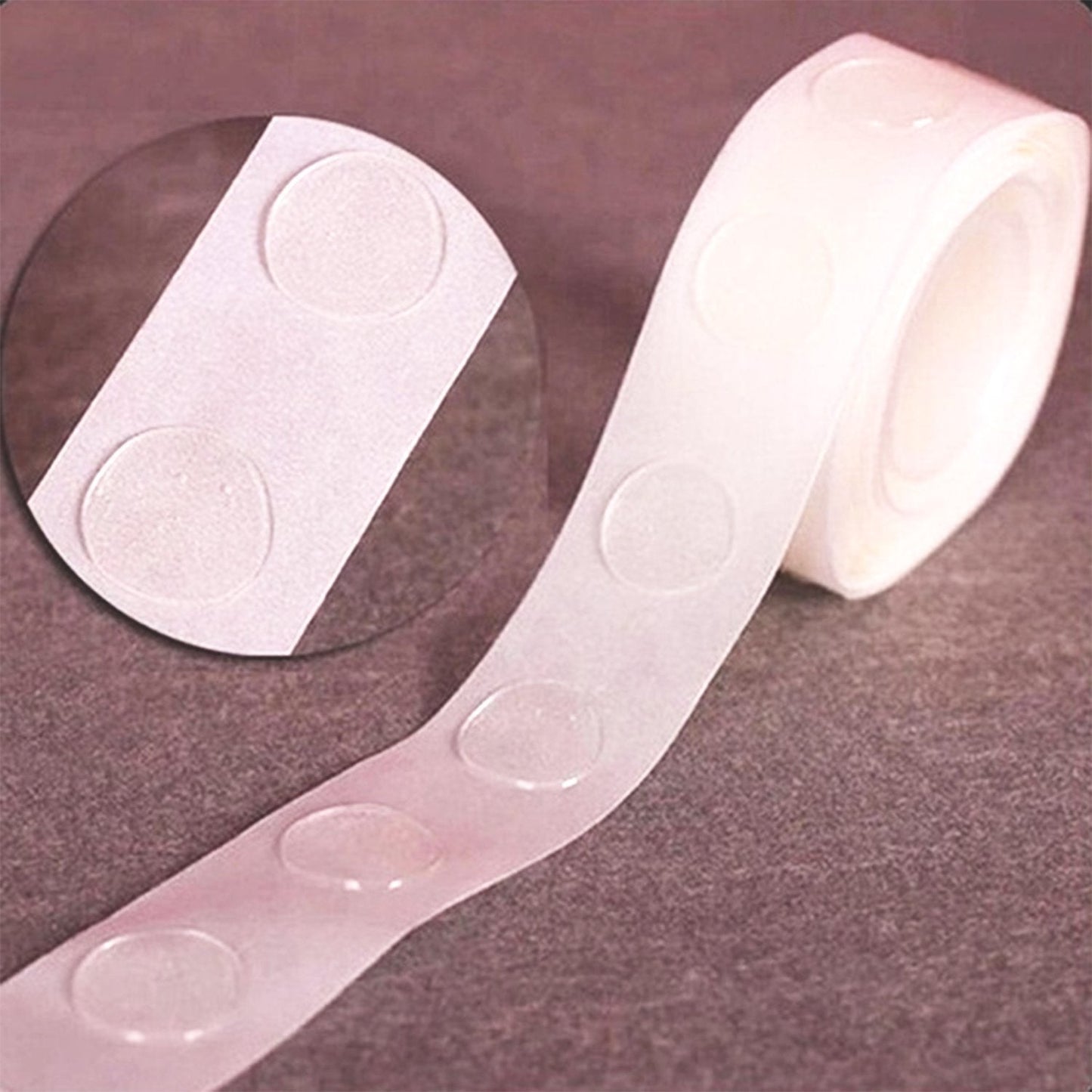 Versatile clear glue dots suitable for everyday crafting and party decoration.