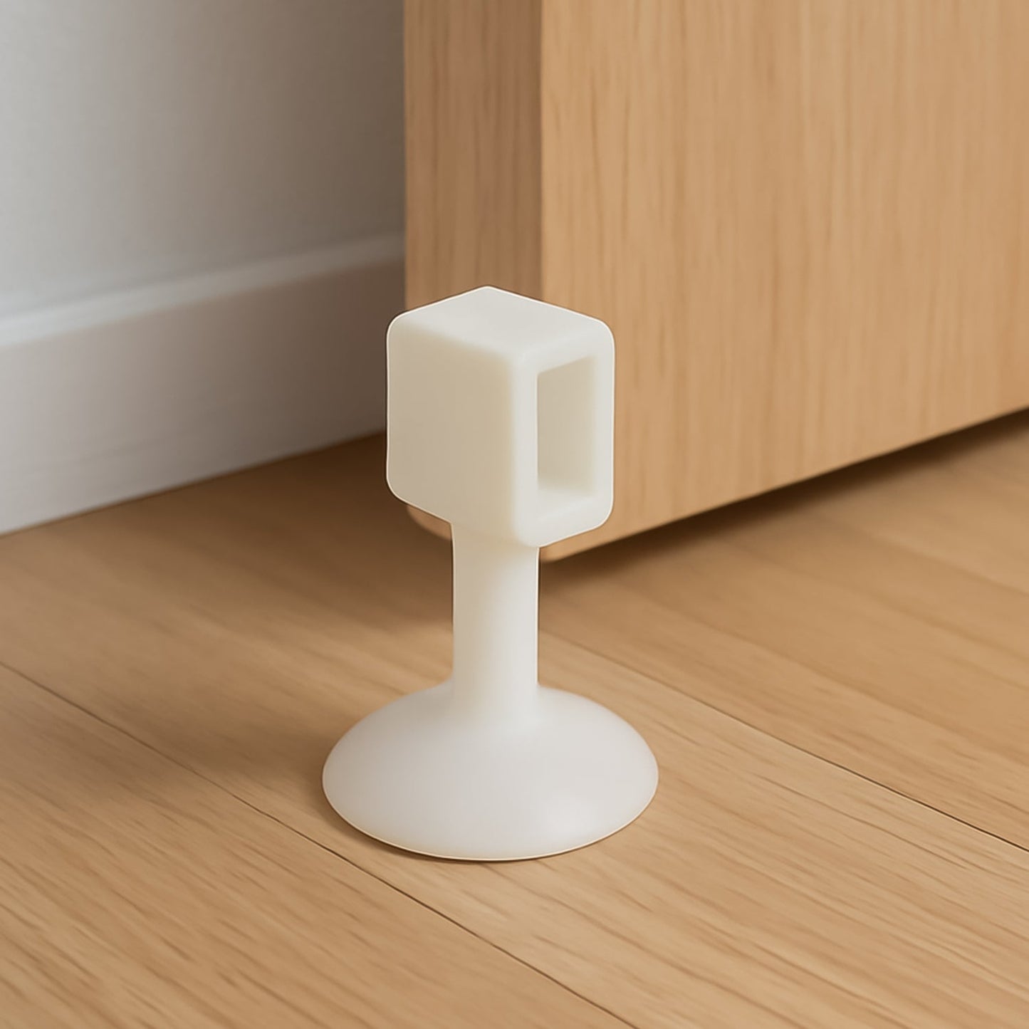 Self-sucking silicone door stopper protecting wall from door impact