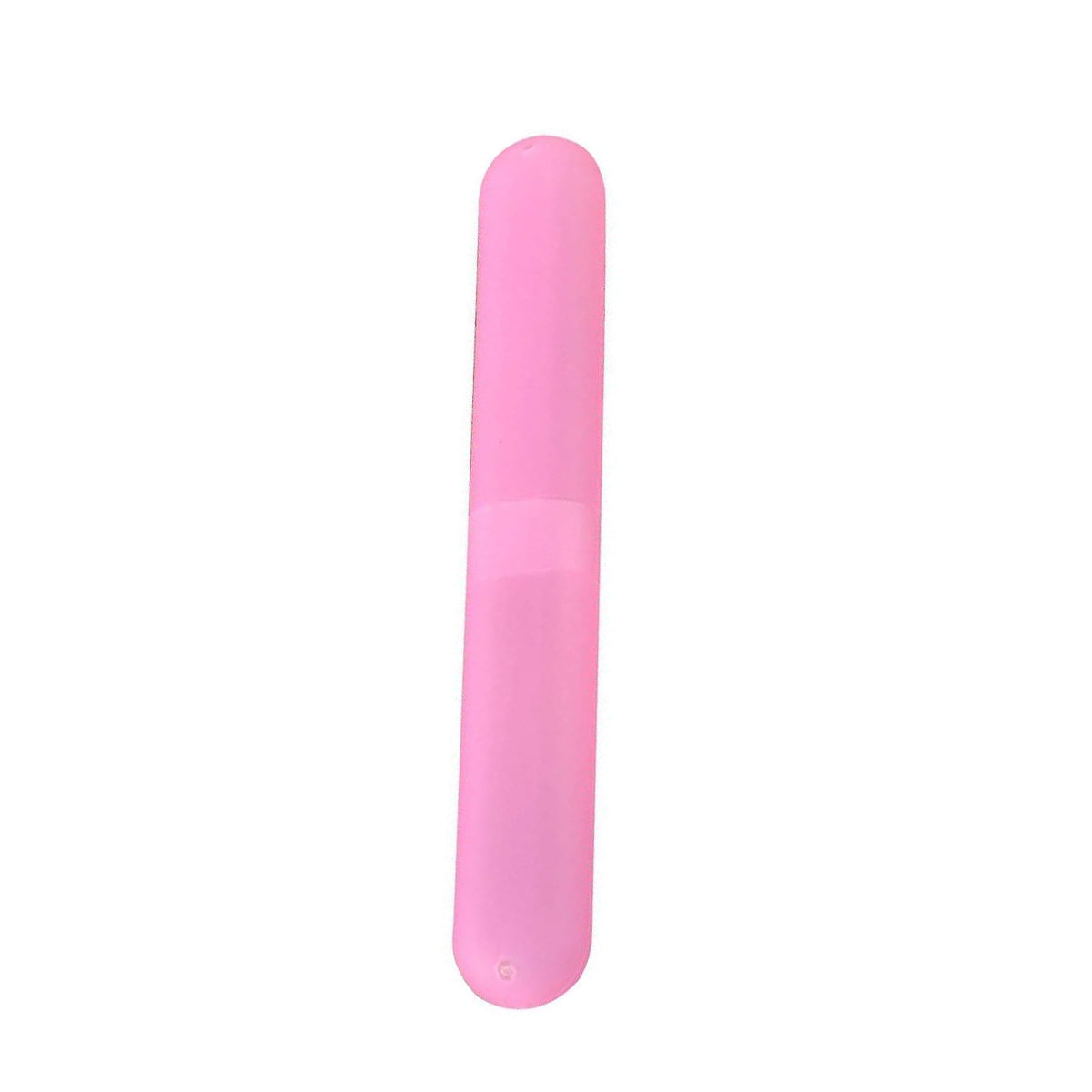Hygienic toothbrush travel case showcasing its durable plastic construction.