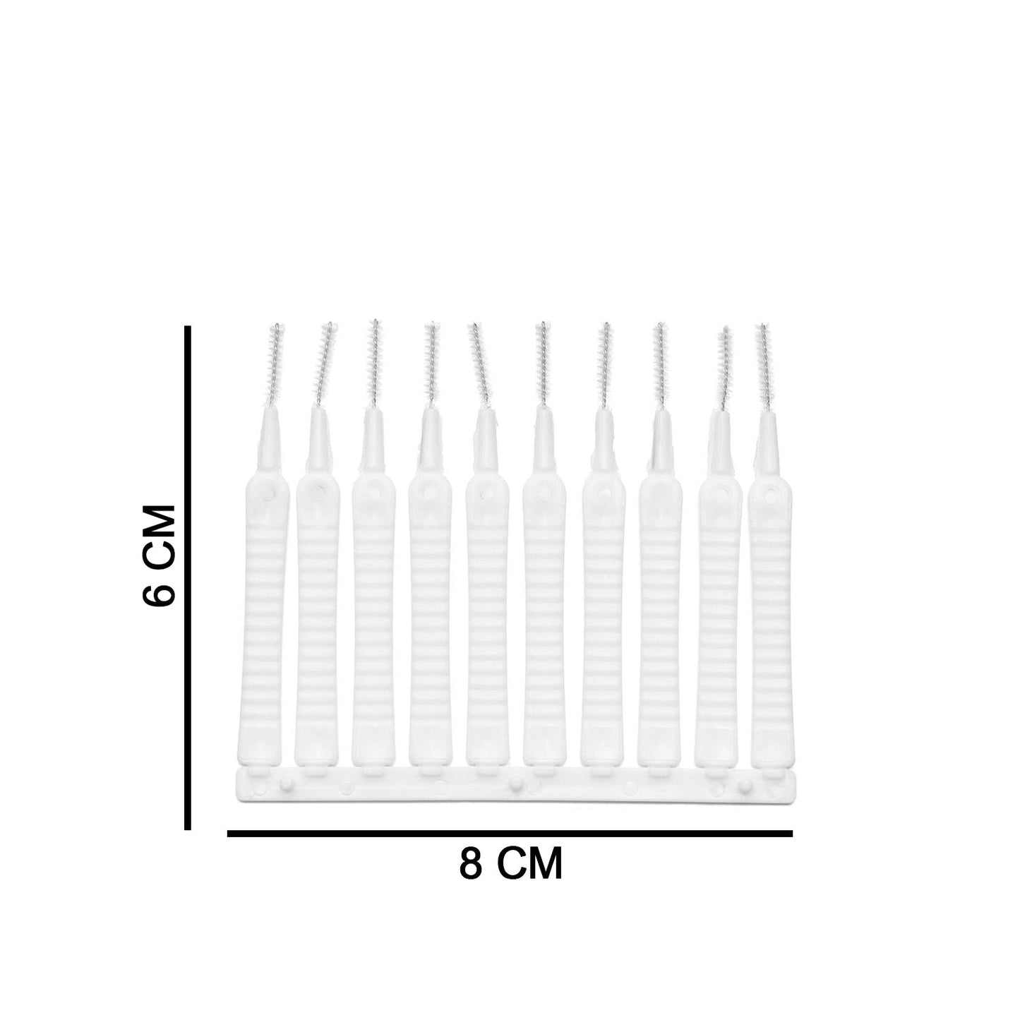 Small reusable cleaning brushes for various nozzles, showcasing their compact size.
