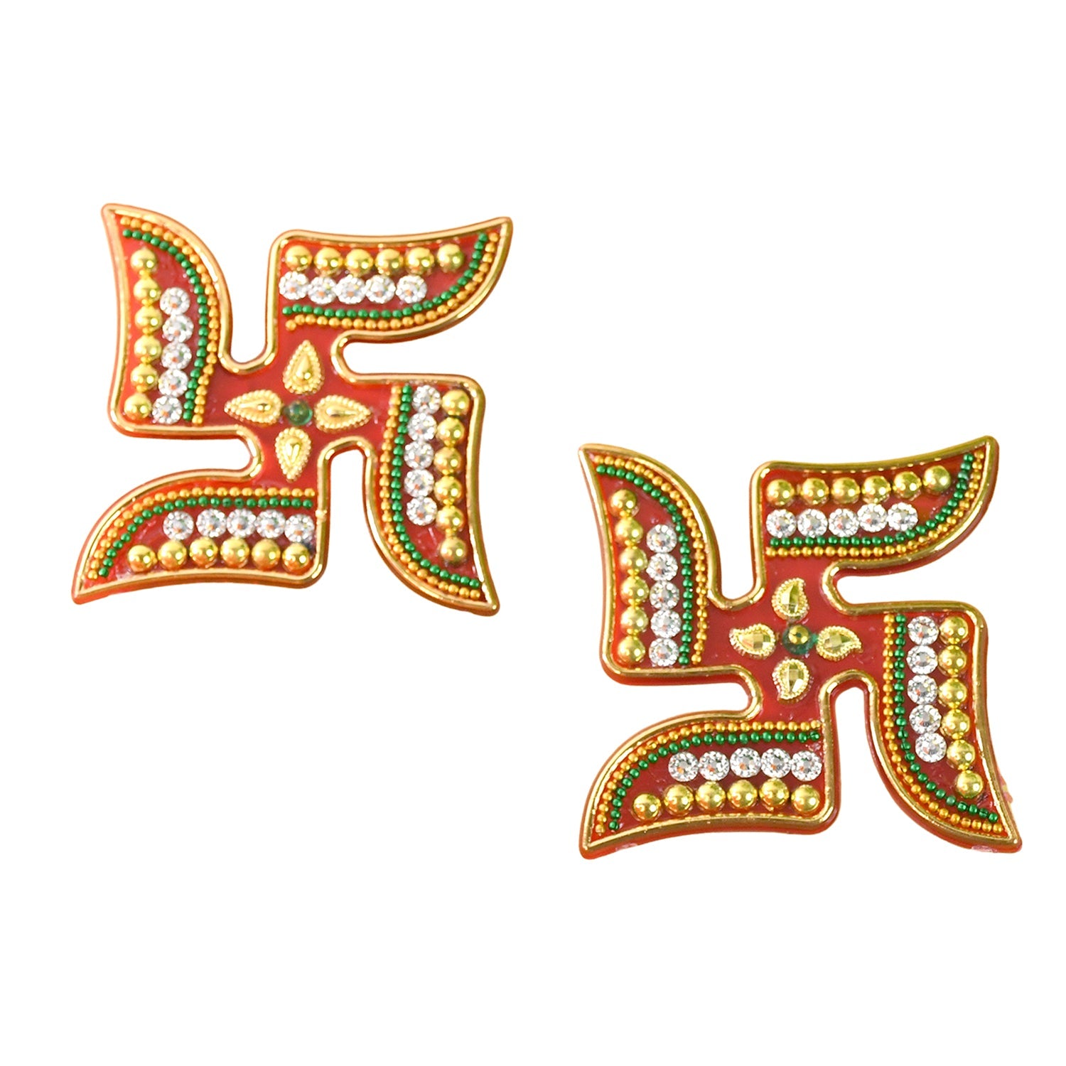 Entryway decal featuring traditional Swastik symbol for spiritual decor