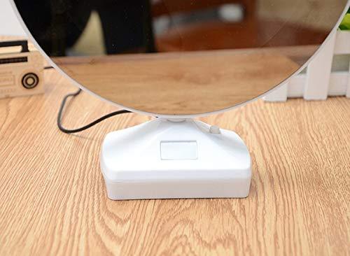 USB cable connection for the LED Magic Mirror Photo Frame, demonstrating power input.