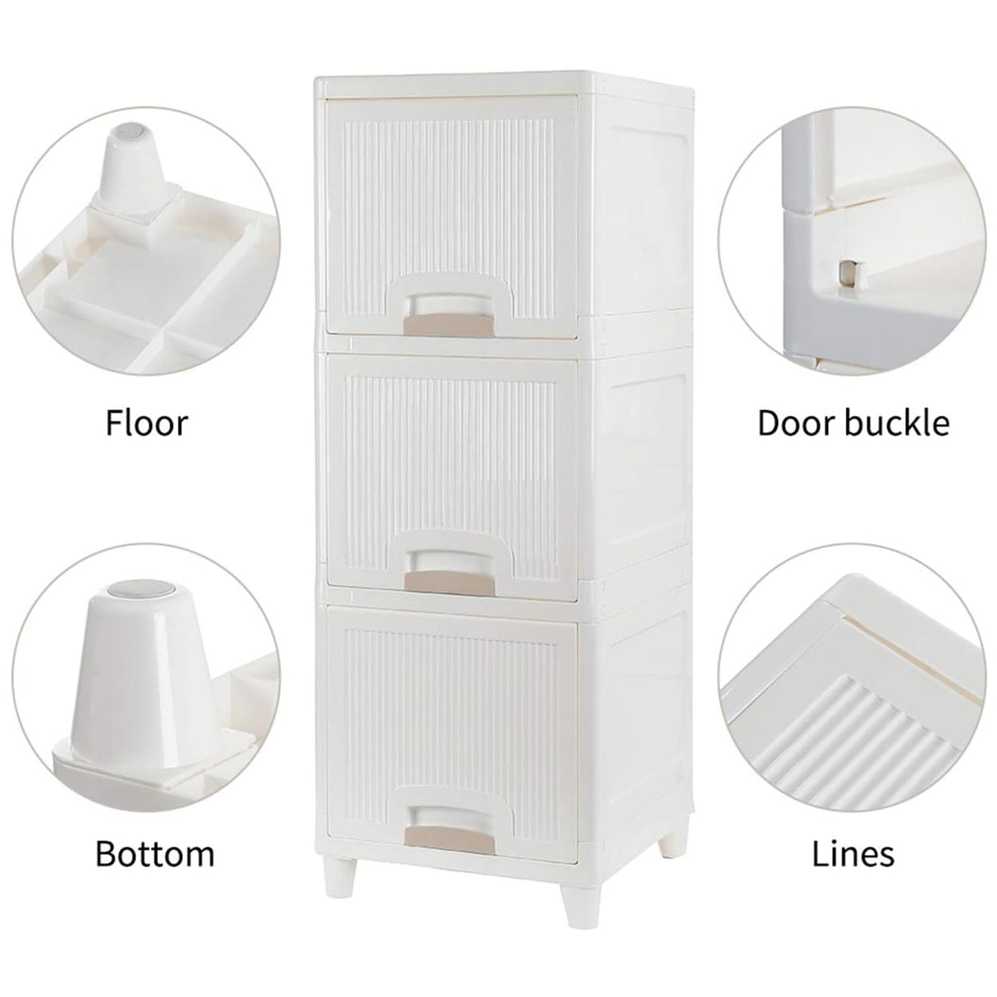 The versatile storage cabinet neatly organized in a modern kitchen setting.