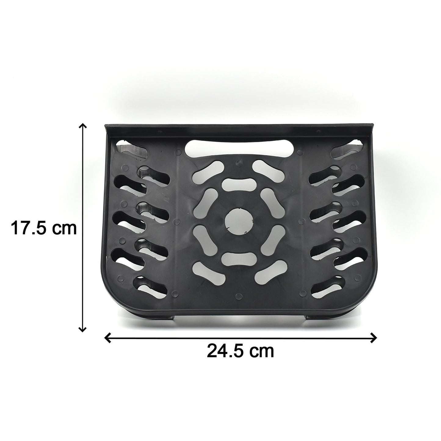 Durable  media player shelf, perfect for small entertainment units.