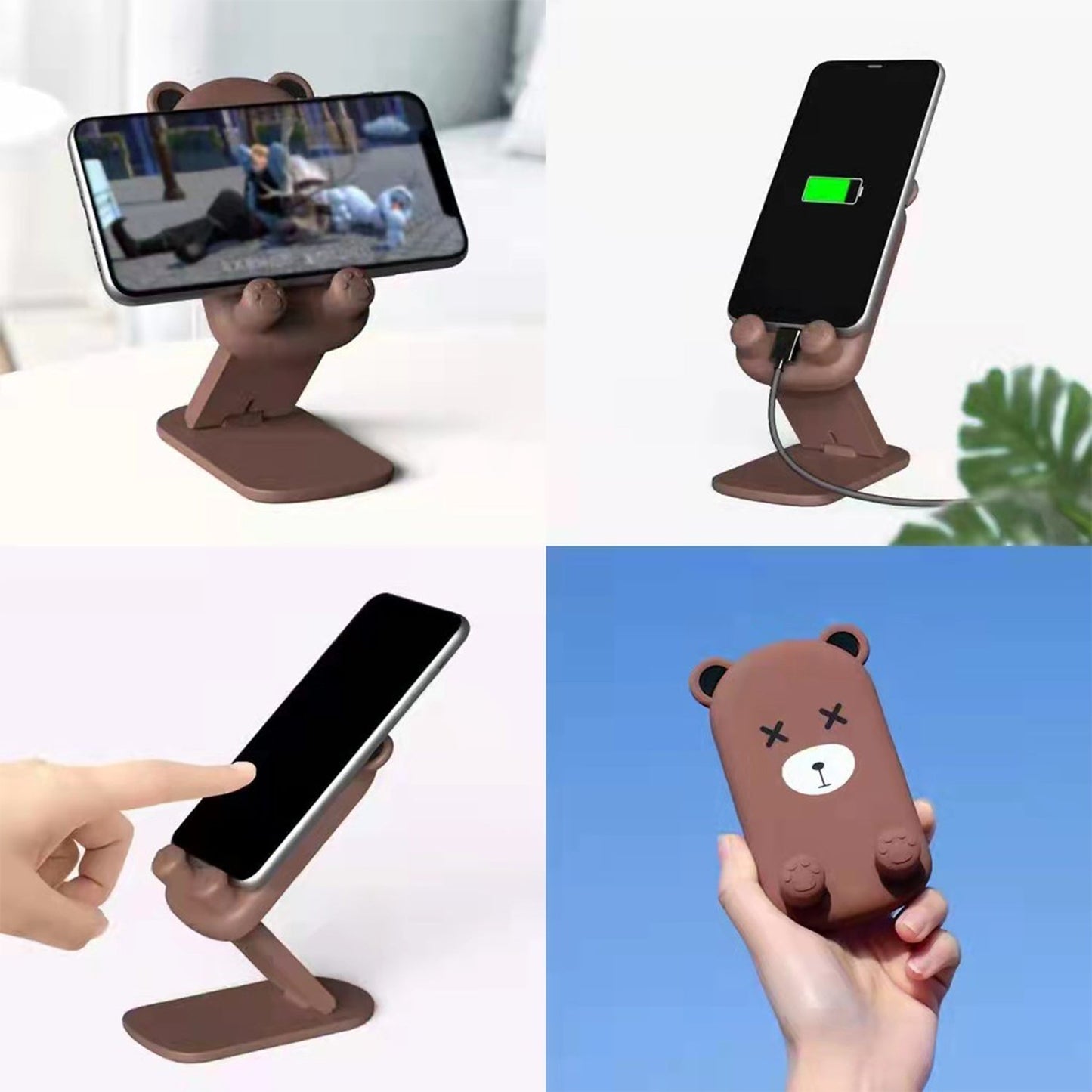 Flexible foldable mobile stand, easily adjusting to various viewing angles for comfort.
