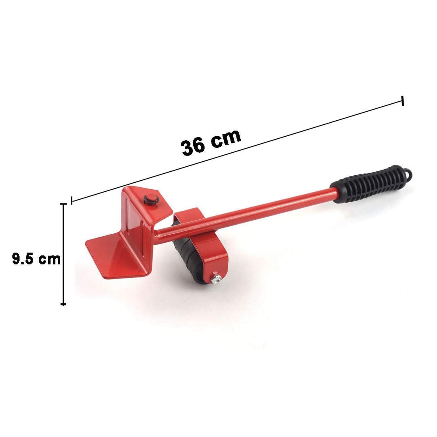 The complete heavy-duty furniture lifter and shifting tool set laid out.