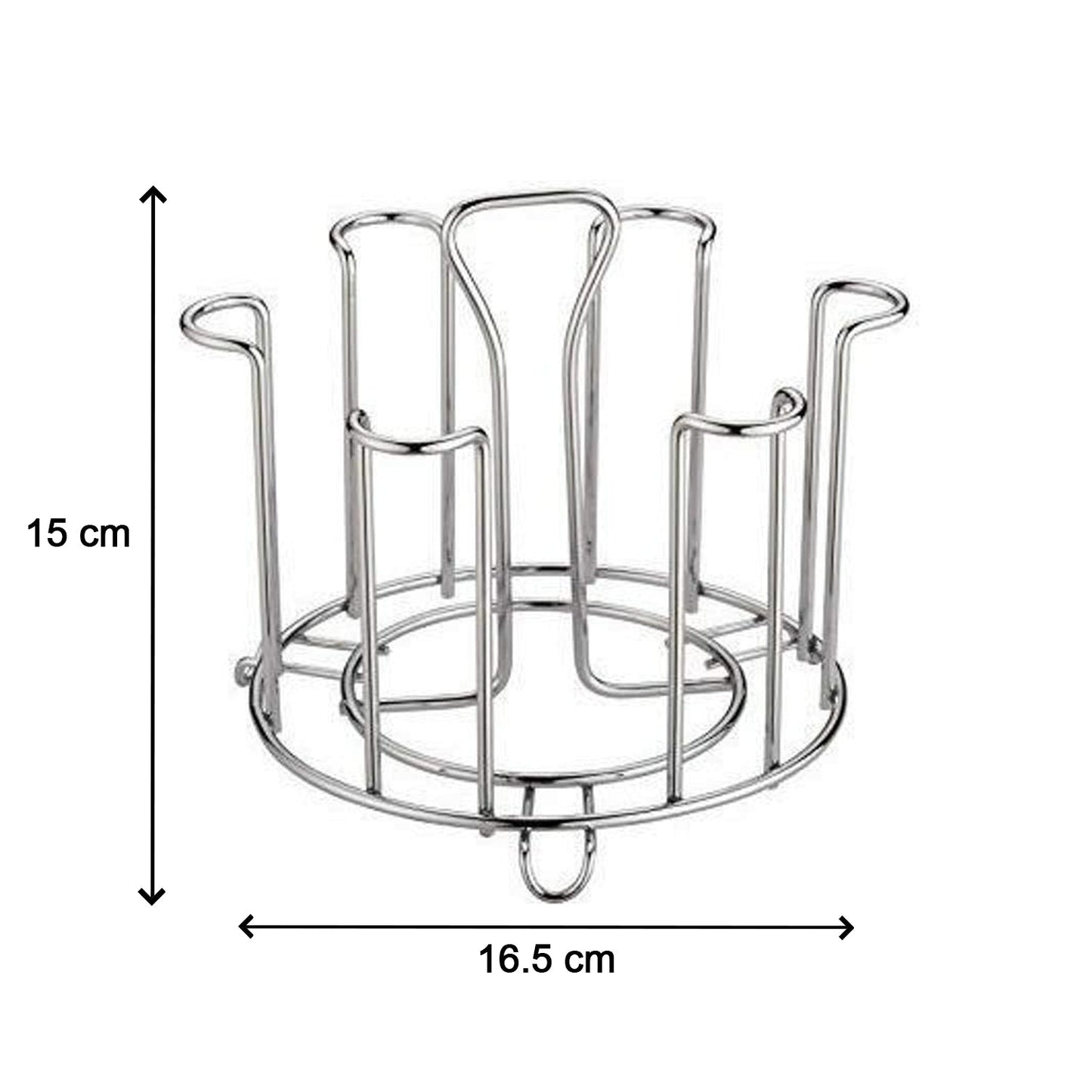 Kitchen glass organizer in a modern Indian kitchen setting.