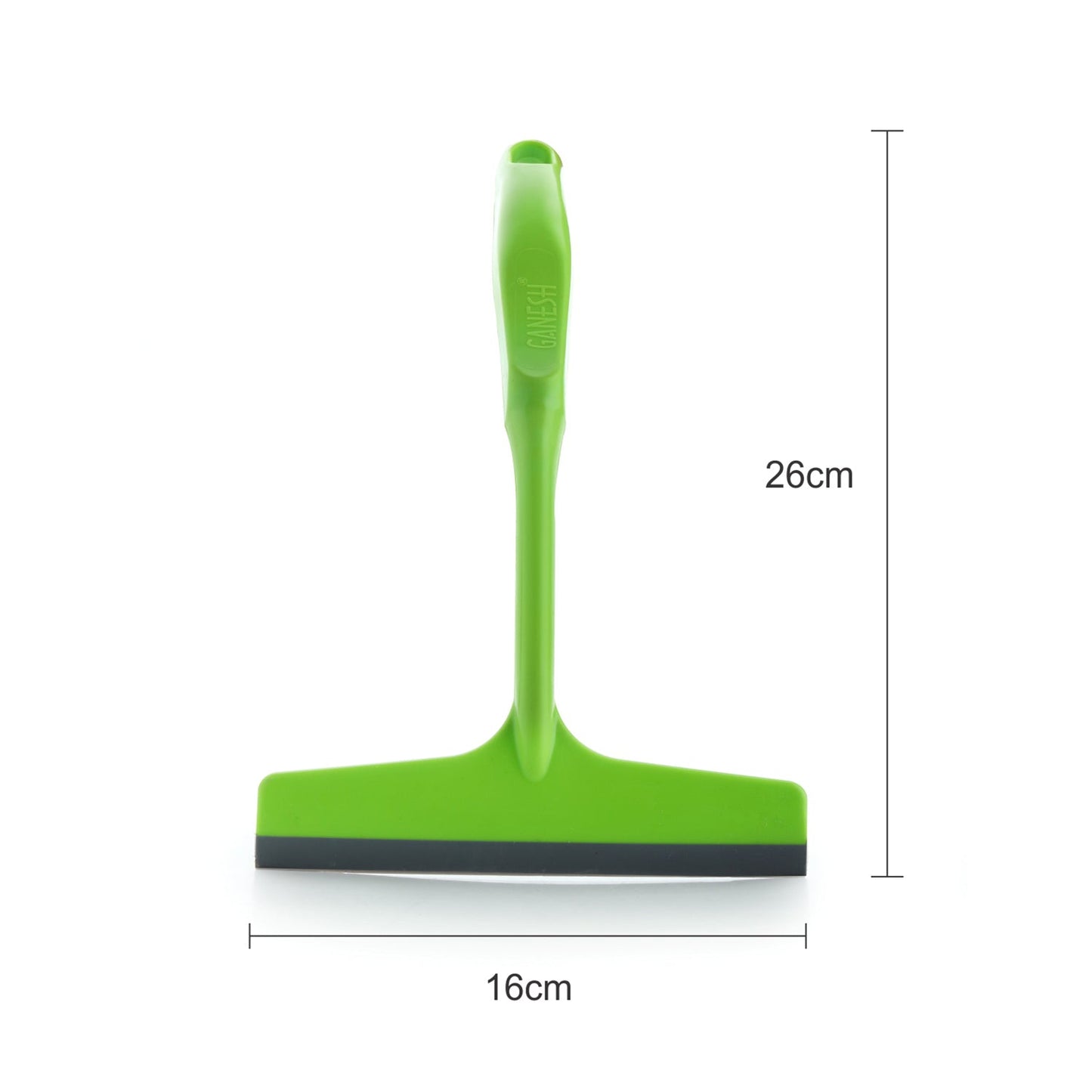 Action shot of the Ganesh Kitchen Wiper effectively drying a wet kitchen slab.