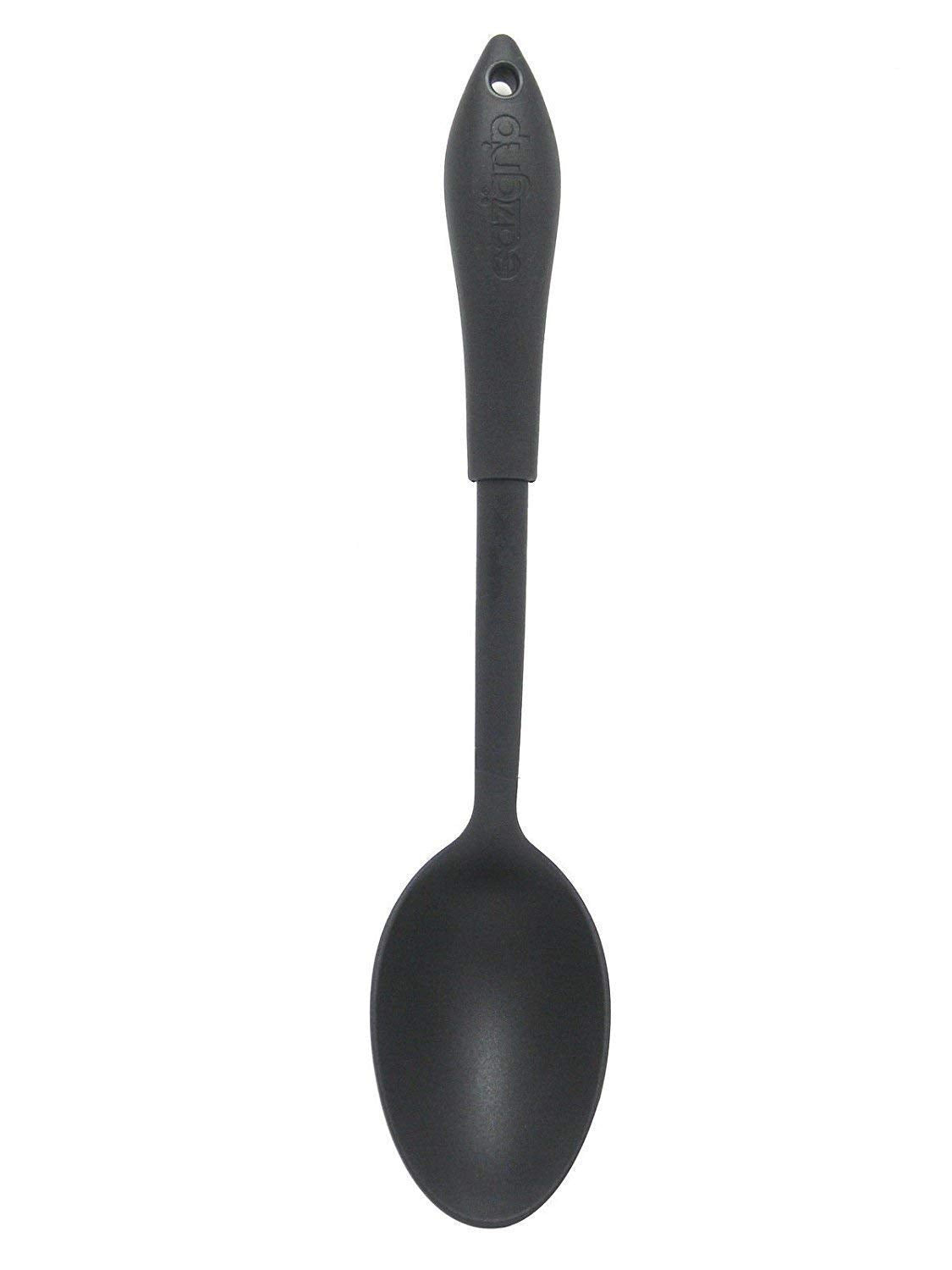 Black non-stick kitchen tools displayed against a clean background.