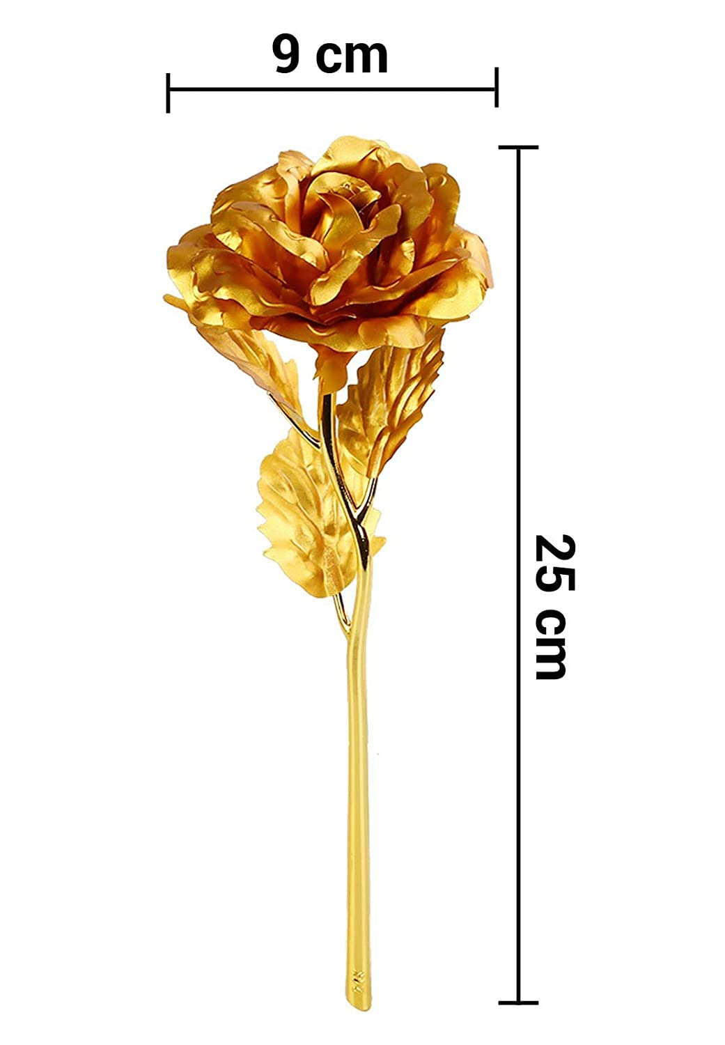 Premium gold plated artificial rose decorative gift