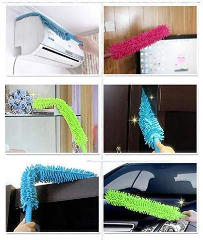 Foldable design of the fan cleaning tool, demonstrating its compact storage.