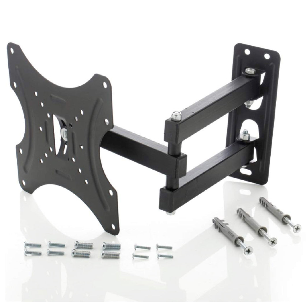 Heavy-duty full motion TV bracket with VESA plate