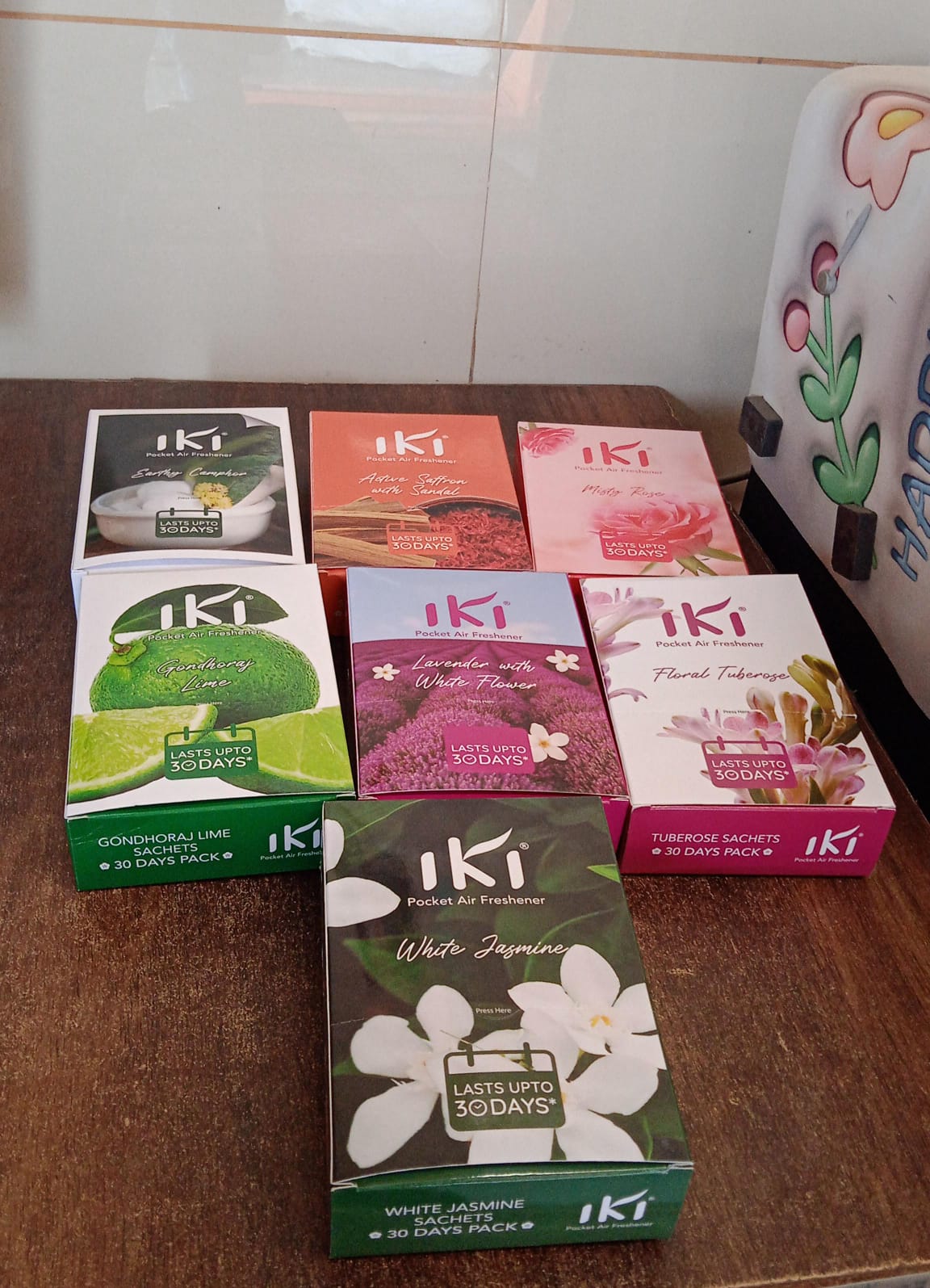 IKI Air Freshener 6 assorted fragrance sachet pack