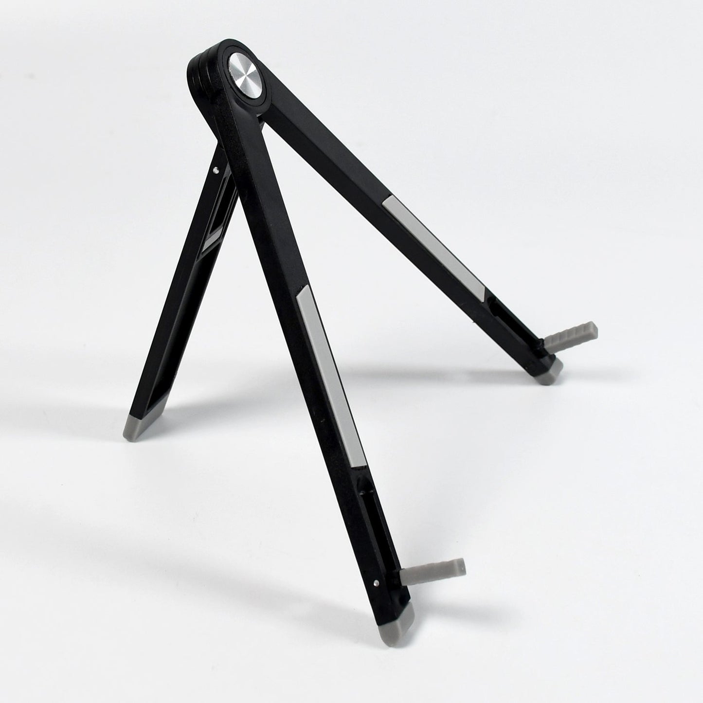 Top-down view of the slim tablet stand, showcasing its minimalist aesthetic.
