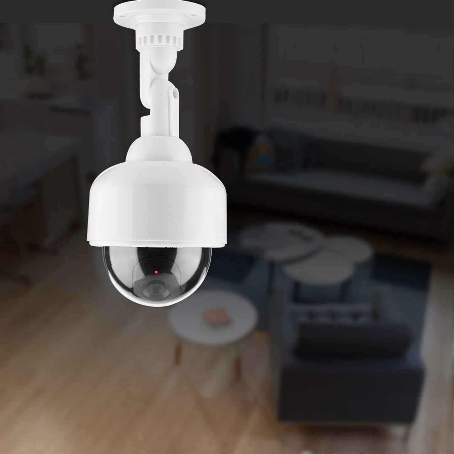 Dummy CCTV camera mounted to simulate active surveillance