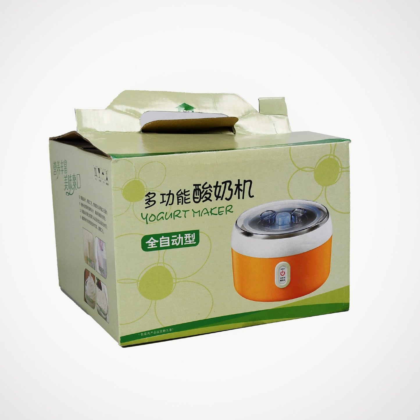 Side angle displaying power cord of the automatic yogurt maker machine