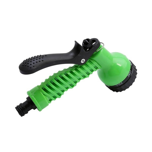 Ergonomic garden hose nozzle with a comfortable, slip-resistant grip.