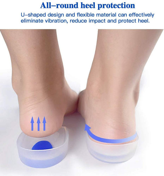 Durable silicone heel pads shown in detail, built for everyday use.