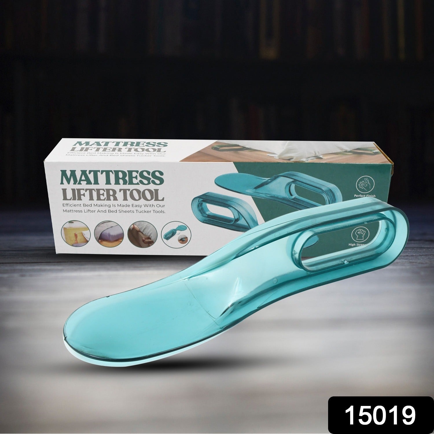 Full view of the ToolMate Pro mattress lifter, ready for use.