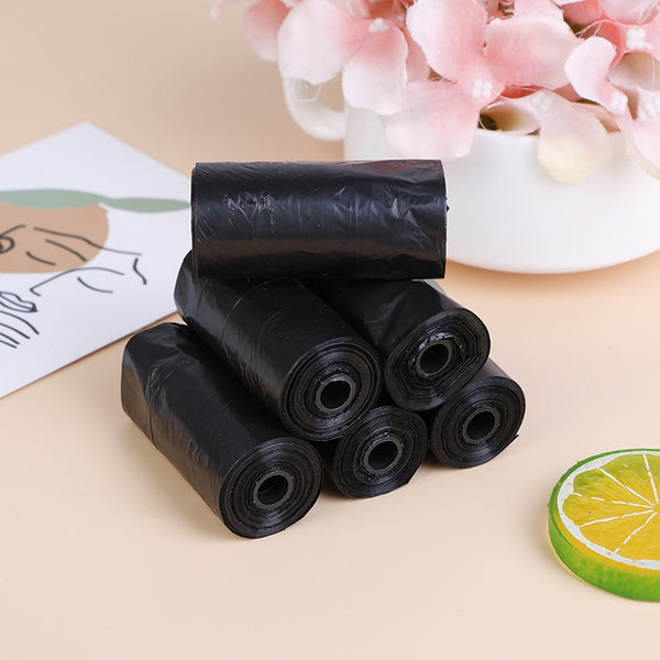 FERVENT small black garbage bag, 17x19 inches, for daily waste disposal.