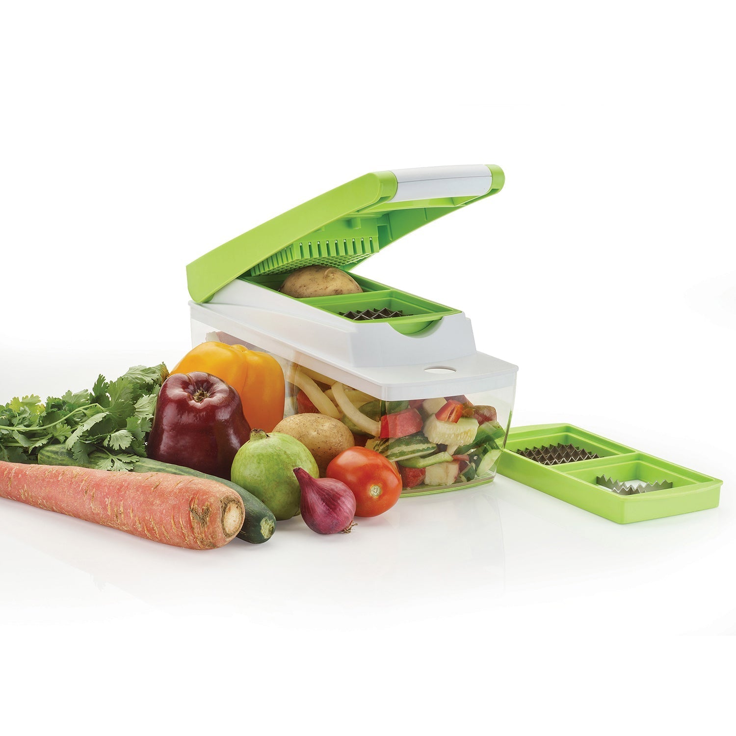 House of Sensation quick dicer, Snowpearl model, with non-skid feet for stable operation.