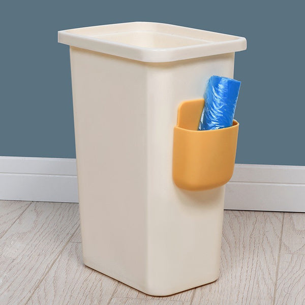 Multi-functional wall storage case in a modern home setting.