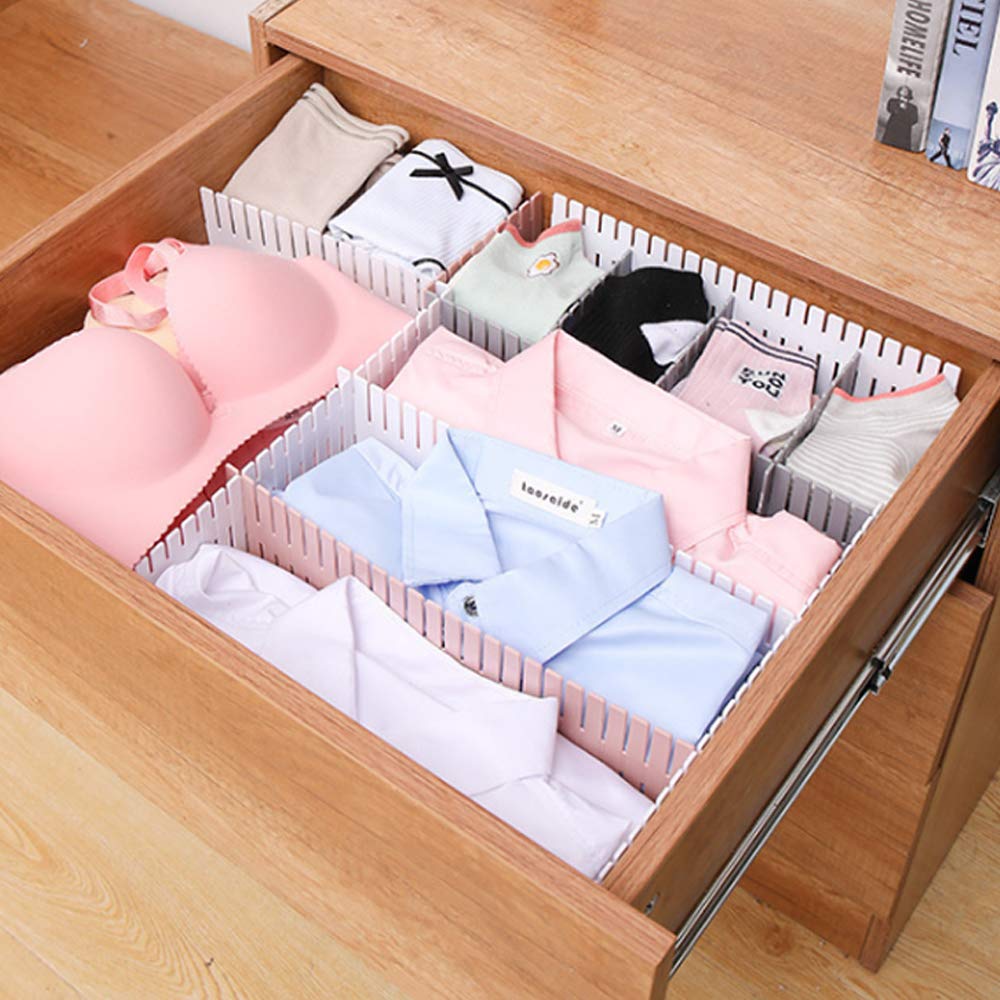 Example of a neatly organized office drawer using the adjustable dividers.
