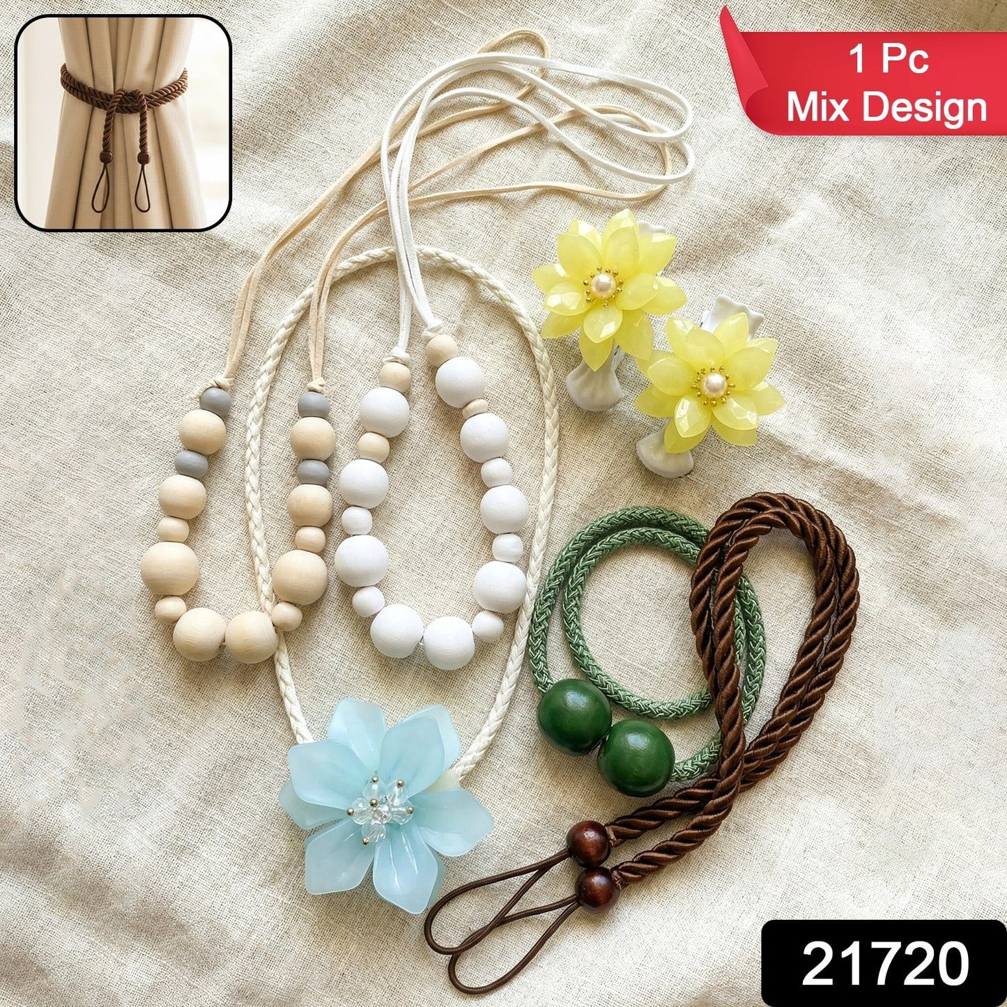 Stylish decorative curtain holder strap suitable for home décor