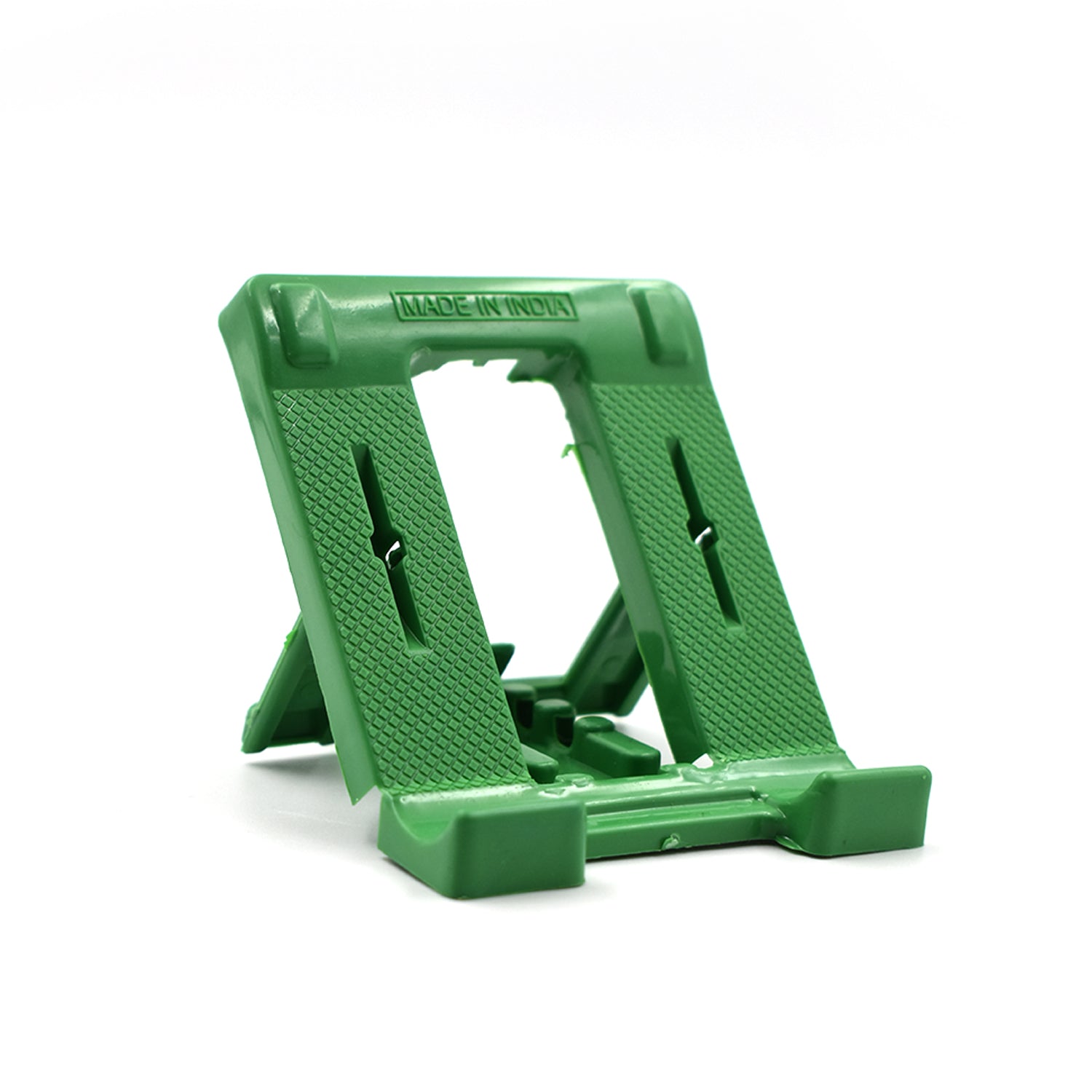 Another angle of a black mobile phone stand from the bulk set, emphasizing its stable base for hands-free viewing.