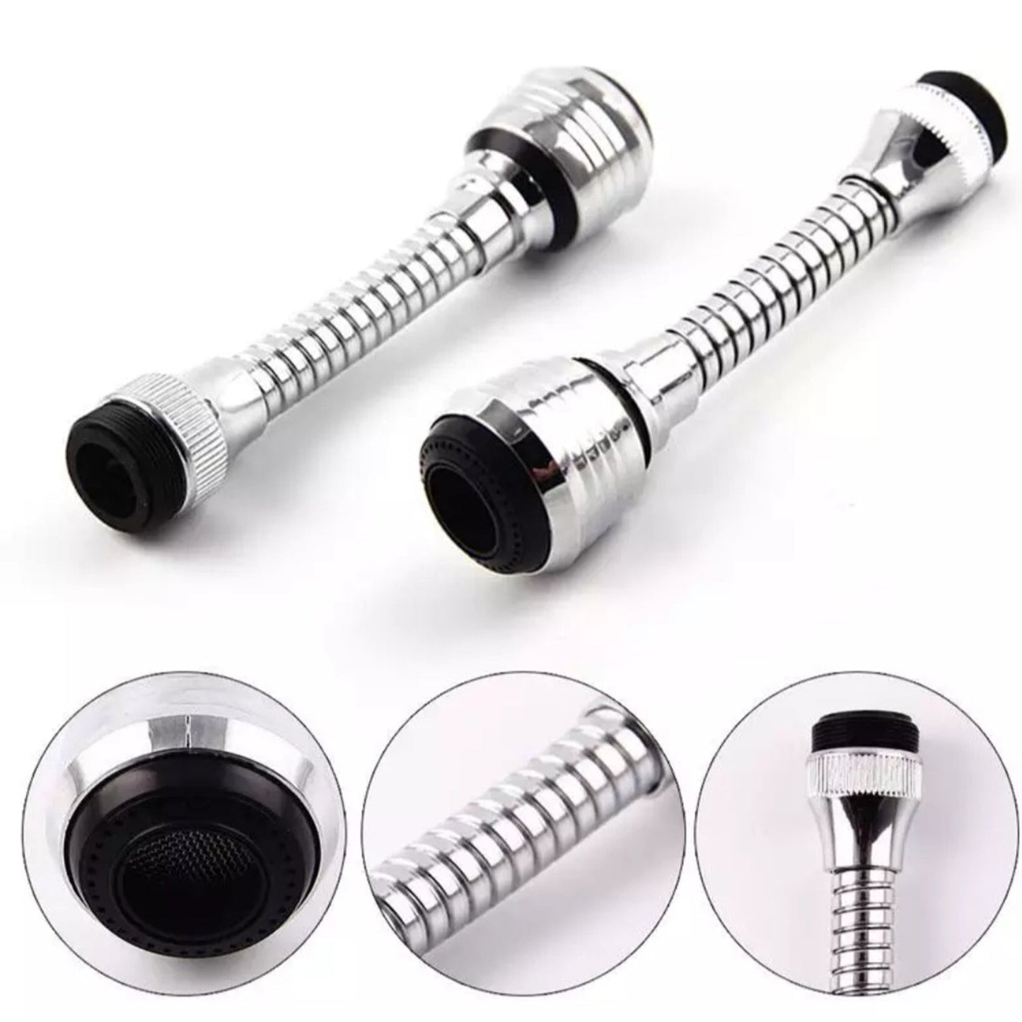 Flexible water sprayer with adjustable nozzle for garden watering.