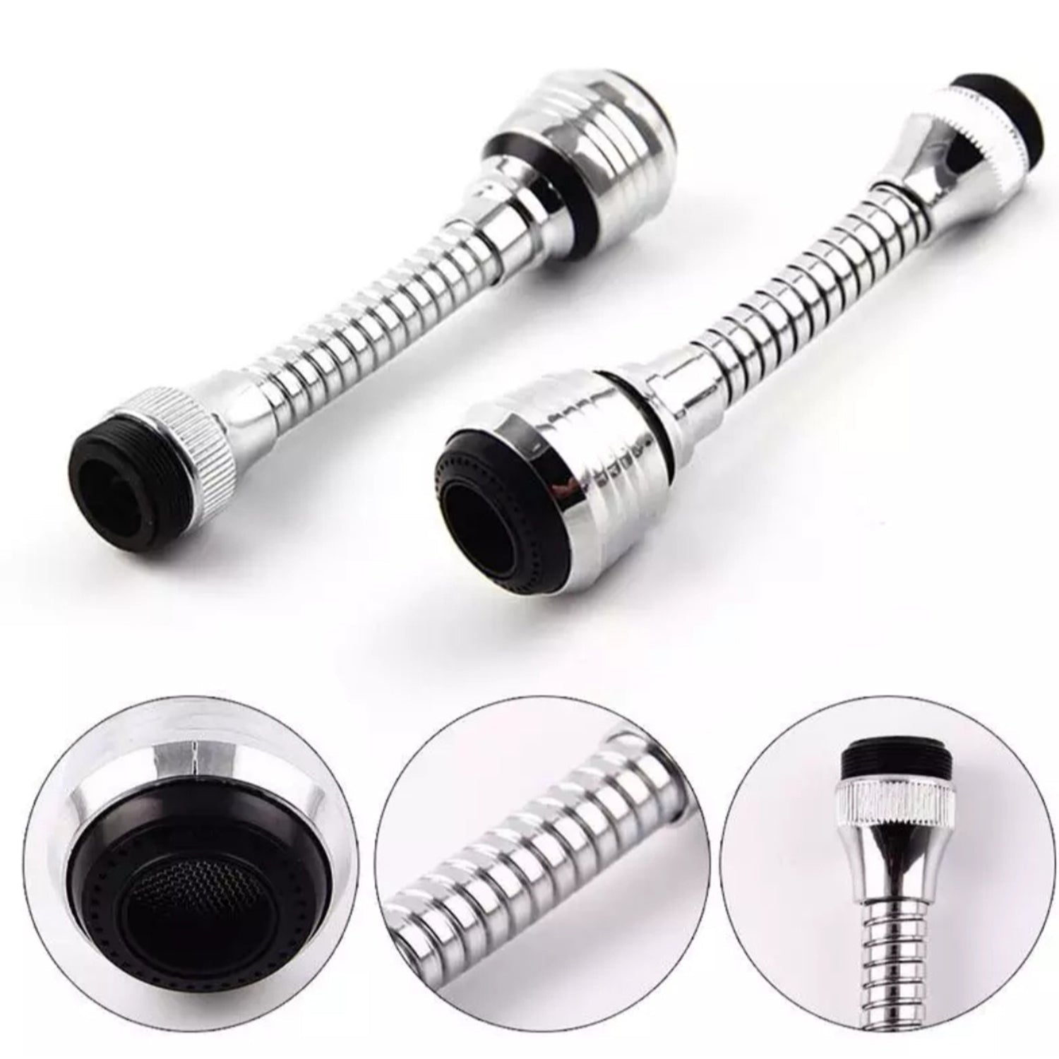Flexible water sprayer with adjustable nozzle for garden watering.