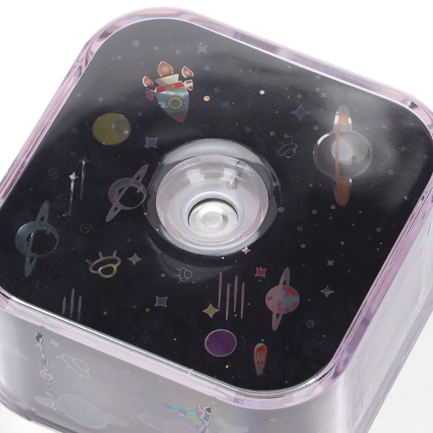 Starry night light projector and humidifier, ideal for a child's bedroom.