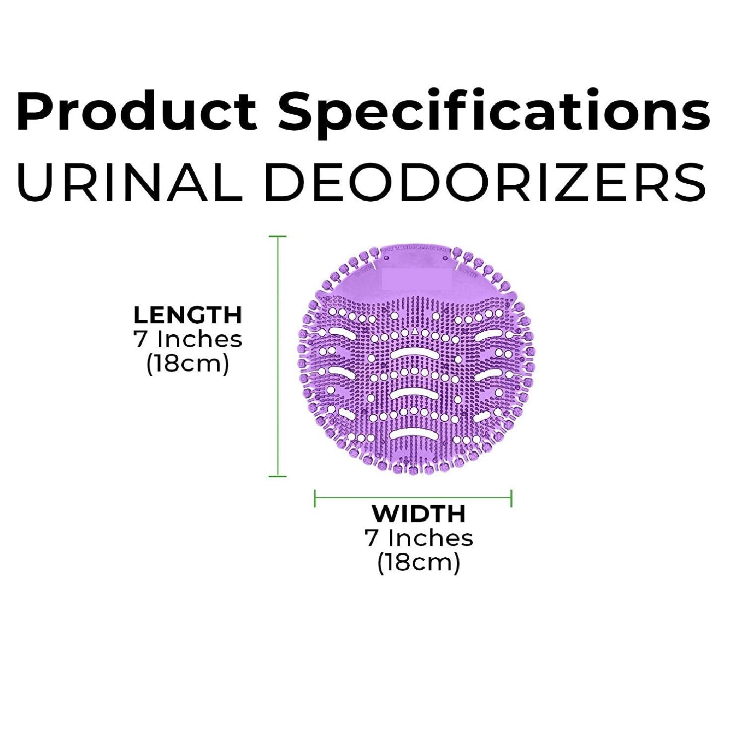 Urinal splash guard mat showcasing its durable construction and easy-to-install design.