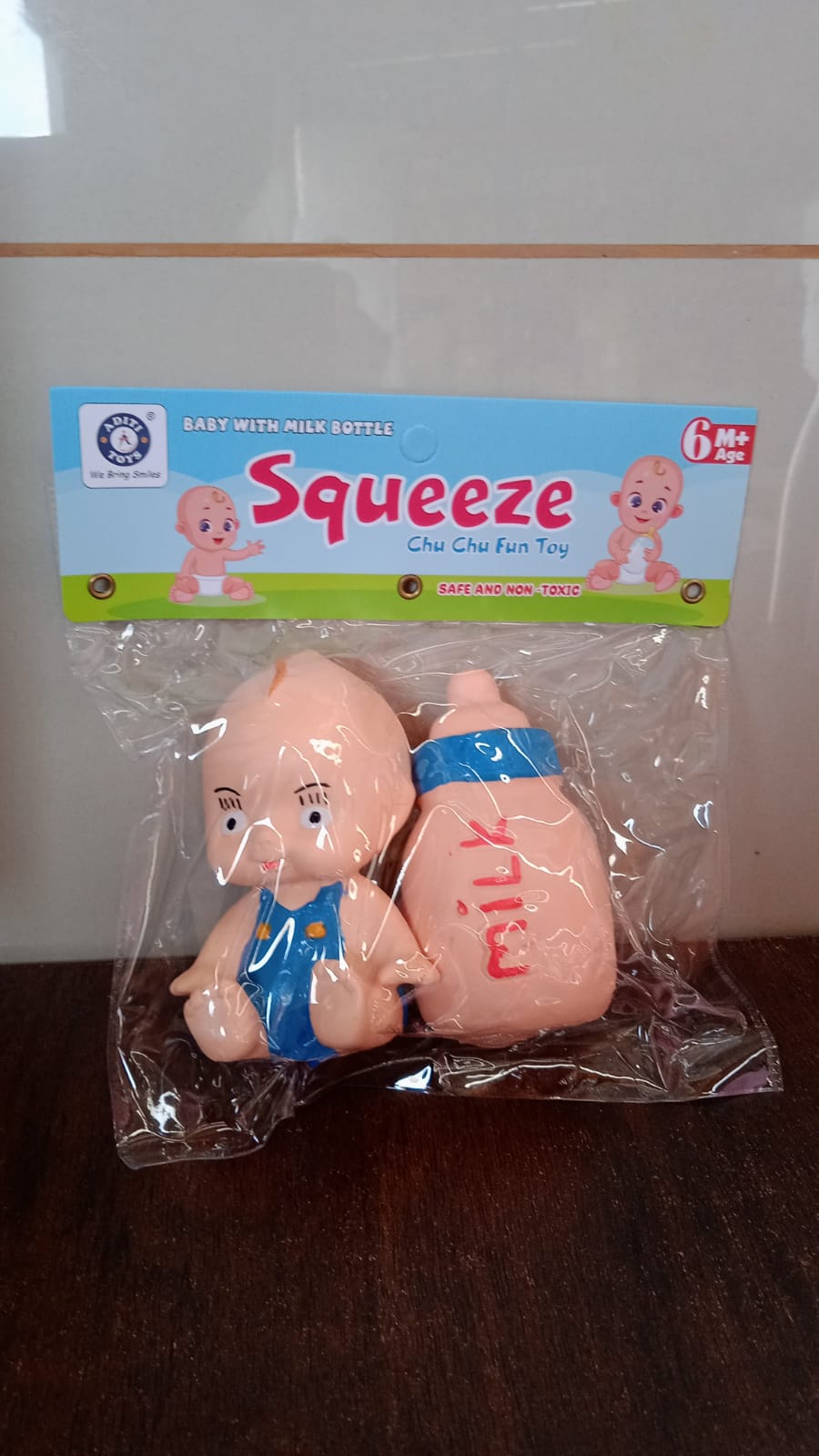 Informational image displaying key features and benefits of the Aditi toddler sensory toy.