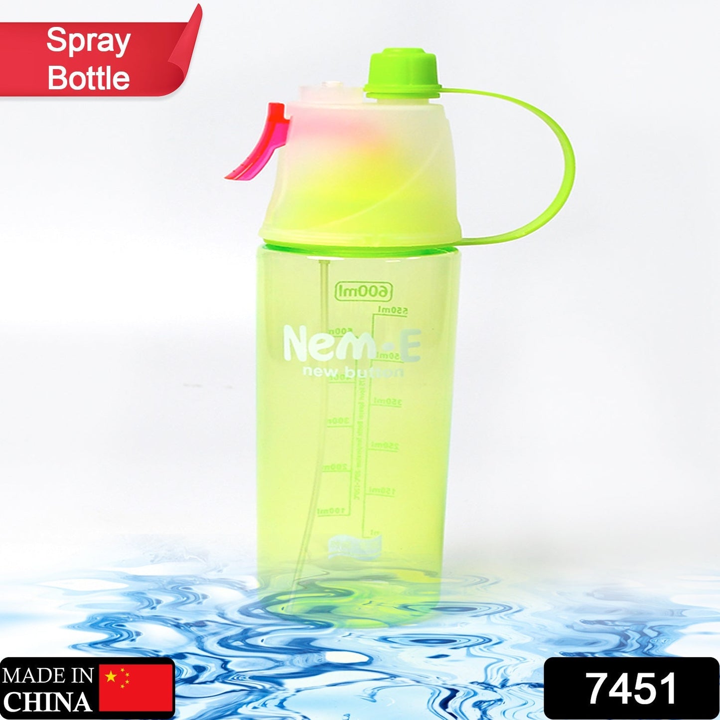 The BPA-free 600ml sports water bottle in a sleek design, showcasing its non-toxic material.